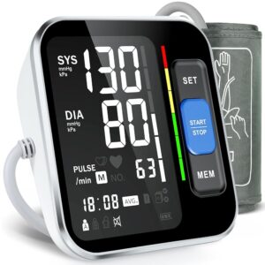 Blood Pressure Monitors for Home Use Upper Arm, Accurate Cuff 8.7”-15.7” Monitor with Large Backlight Display 2 Users 240 Sets Memory & HR Detection, Digital BP Machine with... Blood Pressure Monitors for Home Use Upper Arm, Accurate Cuff 8.7”-15.7” Monitor with Large Backlight Display 2 Users 240 Sets Memory & HR Detection, Digital BP Machine with...