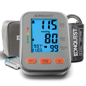 Konquest KBP-2704A Automatic Upper Arm Blood Pressure Monitor - Large Adjustable Bp Cuff - Large Backlit Display - Irregular Heartbeat Detector - Tensiometro Digital - Monitor... Konquest KBP-2704A Automatic Upper Arm Blood Pressure Monitor - Large Adjustable Bp Cuff - Large Backlit Display - Irregular Heartbeat Detector - Tensiometro Digital - Monitor...