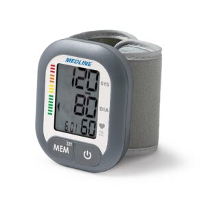 Medline Digital Wrist Blood Pressure Monitor, BP Cuff with Batteries Included (60 Reading Memory) Medline Digital Wrist Blood Pressure Monitor, BP Cuff with Batteries Included (60 Reading Memory)