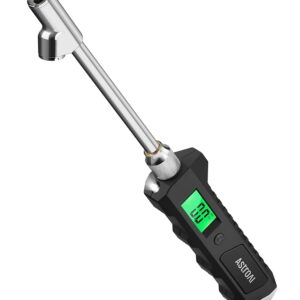 AstroAI Digital Tire Pressure Gauge 230 PSI Heavy Duty Dual Head Stainless Steel Made for Truck and RV with Backlit LCD and Flashlight Car Accessories (1)