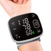 Blood Pressure Monitor Rechargeable Monitors for Home Use Adjustable Automatic Wrist Cuff Voice Broadcast 2 * 120 Reading Memory for 2 Users with Carrying Case, Black