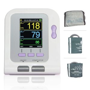 CONTEC Fully Automatic Blood Pressure Monitor Upper Arm Cuff 3 Mode 3 Cuffs Electronic Sphygmomanometer 300 Sets Memory CONTEC Fully Automatic Blood Pressure Monitor Upper Arm Cuff 3 Mode 3 Cuffs Electronic Sphygmomanometer 300 Sets Memory