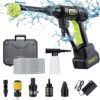 Cordless Power Washer; 990 PSI Cordless Pressure Washer with 4.0Ah Battery&Charger & 6-in-1 Nozzle; powerwashers for Home; Portable Power Washer for car wash, Yard