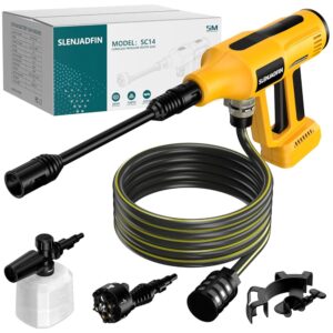 Cordless Pressure Washer for Dewalt 20V Battery 700 PSI Portable Handheld Power Washer with 6-in-1 Nozzle Foam Cannon for Car Floor Fence Wall Cleaning (Battery Not Included) Cordless Pressure Washer for Dewalt 20V Battery 700 PSI Portable Handheld Power Washer with 6-in-1 Nozzle Foam Cannon for Car Floor Fence Wall Cleaning (Battery Not Included)