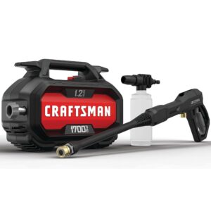 CRAFTSMAN Electric Pressure Washer, Cold Water, 1700-PSI, 1.2-GPM, Corded (CMEPW1700) CRAFTSMAN Electric Pressure Washer, Cold Water, 1700-PSI, 1.2-GPM, Corded (CMEPW1700)