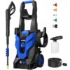 Electric Pressure Washer, 4200 PSI 2.5 GPM Power Washer with 4 Quick Connect Nozzles, High Pressure Cleaning Machine with Foam Cannon for Cars/Fences/Driveways/Patios/Home Cleaning Electric Pressure Washer, 4200 PSI 2.5 GPM Power Washer with 4 Quick Connect Nozzles, High Pressure Cleaning Machine with Foam Cannon for Cars/Fences/Driveways/Patios/Home Cleaning
