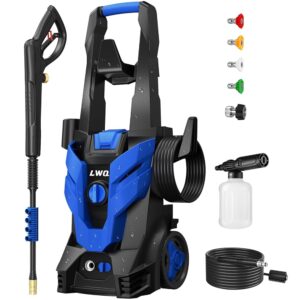 Electric Pressure Washer, 4200 PSI 2.5 GPM Power Washer with 4 Quick Connect Nozzles, High Pressure Cleaning Machine with Foam Cannon for Cars/Fences/Driveways/Patios/Home Cleaning Electric Pressure Washer, 4200 PSI 2.5 GPM Power Washer with 4 Quick Connect Nozzles, High Pressure Cleaning Machine with Foam Cannon for Cars/Fences/Driveways/Patios/Home Cleaning