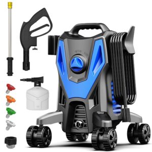 Electric Pressure Washer, 4200PSI 2.8GPM, Foam Cannon, 4 Nozzle Tips, 20 FT Hose, 35FT Power Cord, Strong Power Washer with Anti-Tipping Technology for Cars, Garden, Fences,... Electric Pressure Washer, 4200PSI 2.8GPM, Foam Cannon, 4 Nozzle Tips, 20 FT Hose, 35FT Power Cord, Strong Power Washer with Anti-Tipping Technology for Cars, Garden, Fences,...