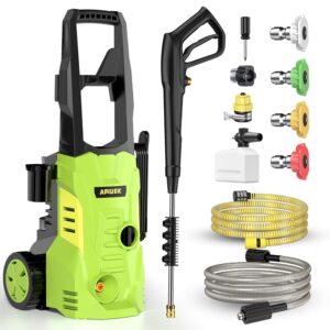 Electric Pressure Washer - GUIFIN Portable Power Washer with Soap-Adjustable Tank, Steel Spray Wand, 4 Pressure Tips, 6.6 FT Inlet & 23 FT Outlet Hose, 3800PSI & 2.4GPM, for... Electric Pressure Washer - GUIFIN Portable Power Washer with Soap-Adjustable Tank, Steel Spray Wand, 4 Pressure Tips, 6.6 FT Inlet & 23 FT Outlet Hose, 3800PSI & 2.4GPM, for...
