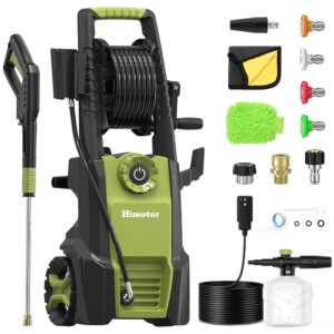 Electric Pressure Washer - with Adjustable PSI Switch, Max 4500PSI 3.0 GPM, Power Washer with Hose Reel, with Foam Cannon, Car Wash Machine with Nozzles, High Pressure Washer... Electric Pressure Washer - with Adjustable PSI Switch, Max 4500PSI 3.0 GPM, Power Washer with Hose Reel, with Foam Cannon, Car Wash Machine with Nozzles, High Pressure Washer...
