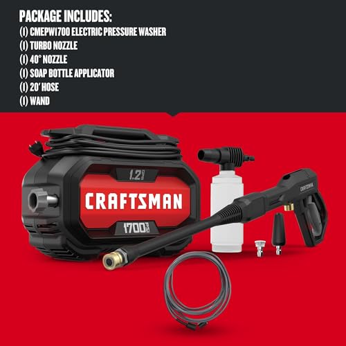 Explore the CRAFTSMAN CMEPW1700 Electric Pressure Washer Review for Top Cleaning Performance