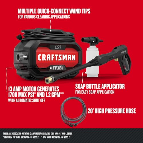 Explore the CRAFTSMAN CMEPW1700 Electric Pressure Washer Review for Top Cleaning Performance