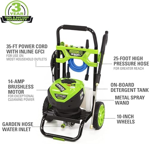 Explore Whether the Greenworks 2300 PSI Electric Pressure Washer Delivers on Performance and Reliability