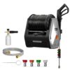 Giraffe Tools Grandfalls Pressure Washer, Max 2400 PSI, 2.0 GPM Electric Wall Mounted Power Washer with 100ft Retractable Pressure Hose, Foam Cannon, 4-Nozzles for... Giraffe Tools Grandfalls Pressure Washer, Max 2400 PSI, 2.0 GPM Electric Wall Mounted Power Washer with 100ft Retractable Pressure Hose, Foam Cannon, 4-Nozzles for...