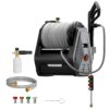 Giraffe Tools Grandfalls Pressure Washer Plus+, Electric Wall Mount Power Washer with 100FT Ultra-Soft Pressure Hoses, 2400PSI, 2.0GPM, 4 Nozzles, Foam Cannon for Cars/Patios,...