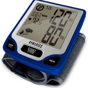 Homedics Blood Pressure Monitor, Automated Wrist Blood Pressure Machine for Home use with Easy One-Touch Operations. Stores up to 120 Readings (60 Readings per 2 Users). Cuff... Homedics Blood Pressure Monitor, Automated Wrist Blood Pressure Machine for Home use with Easy One-Touch Operations. Stores up to 120 Readings (60 Readings per 2 Users). Cuff...