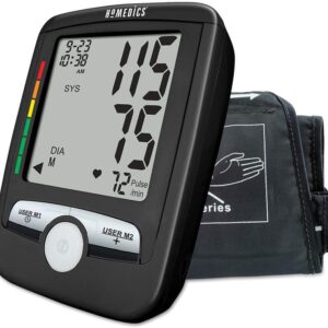 HoMedics Upper Arm Blood Pressure Monitor, Automatic BP Monitor with Easy One-Touch Operation, Stores up to 180 Readings (90 Per User), Includes One Blood Pressure Cuff and 4... HoMedics Upper Arm Blood Pressure Monitor, Automatic BP Monitor with Easy One-Touch Operation, Stores up to 180 Readings (90 Per User), Includes One Blood Pressure Cuff and 4...