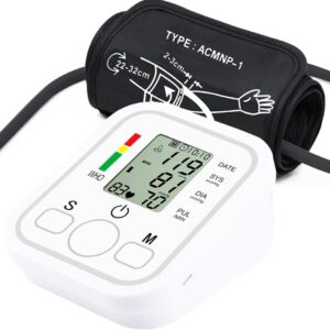 New Blood Pressure Monitor Upper Arm BP Machine for Home Use BP Cuff,White New Blood Pressure Monitor Upper Arm BP Machine for Home Use BP Cuff,White