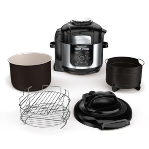 Ninja FD401 LP3 Foodi 12-in-1 Deluxe XL 8 qt. Pressure Cooker & Air Fryer that Steams, Slow Cooks, Sears, Sautés, Dehydrates & More, with 5 qt. Crisper Basket, Reversible Rack &...