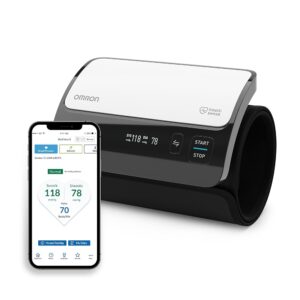 OMRON Evolv Bluetooth Wireless Upper Arm Blood Pressure Monitor with Portable, One-Piece Design, FDA Cleared, Clinically Validated, FSA/HSA Eligible, Machine, Cuff OMRON Evolv Bluetooth Wireless Upper Arm Blood Pressure Monitor with Portable, One-Piece Design, FDA Cleared, Clinically Validated, FSA/HSA Eligible, Machine, Cuff