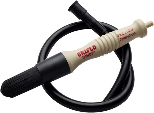 Oriflo With Hose (OR101H) Flow-Thru Parts Washer Brush (10.25 Inches, 4.25 Ounces), 28 Inch Hose Connects To Parts Washer Nozzle