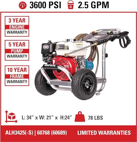 Reveal the power of SIMPSON ALH3425 gas pressure washer in this review! Reveal the power of SIMPSON ALH3425 gas pressure washer in this review!