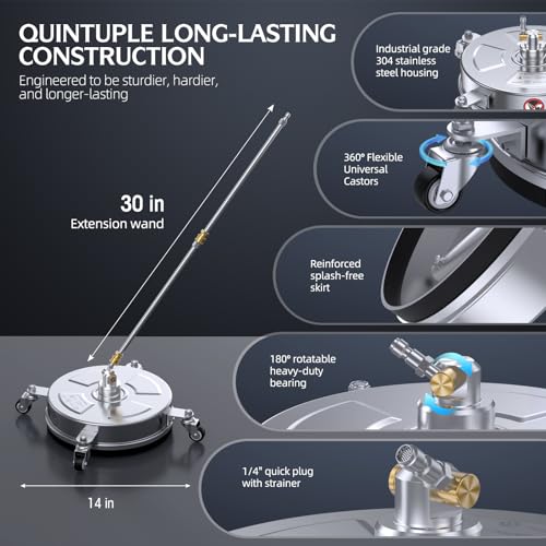 Uncover the RURRBOOB 14" Pressure Washer Surface Cleaner Review: Is It Worth Buying?