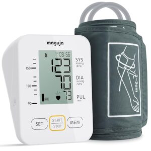 Arm Blood Pressure Monitor,maguja Blood Pressure Machine,BP Monitor Automatic Upper Arm Digital with Blood Pressure Cuff for Home Use(Off-White) Arm Blood Pressure Monitor,maguja Blood Pressure Machine,BP Monitor Automatic Upper Arm Digital with Blood Pressure Cuff for Home Use(Off-White)