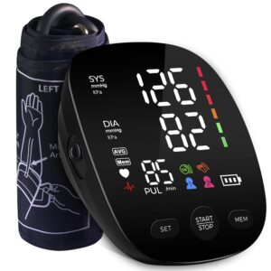 Blood Pressure Monitor Automatic Upper Arm Blood Pressure Cuff, 9"-21" Adjustable Extra Large Bp Cuff with Clear LED Display, Dual User 240 Set Memory Digital Bp Machine for... Blood Pressure Monitor Automatic Upper Arm Blood Pressure Cuff, 9"-21" Adjustable Extra Large Bp Cuff with Clear LED Display, Dual User 240 Set Memory Digital Bp Machine for...