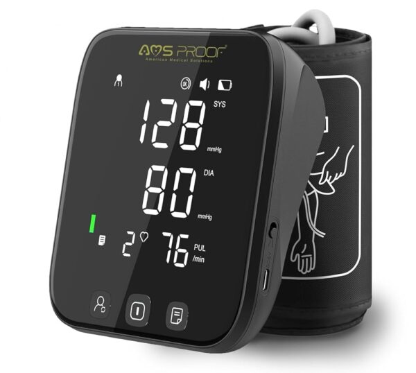 Blood Pressure Monitor, Automatic Upper Arm Blood Pressure Machine with up to 200 Readings for Two Users, Clinically Validated, FDA Cleared, Voice Broadcast, Large LED Screen,...