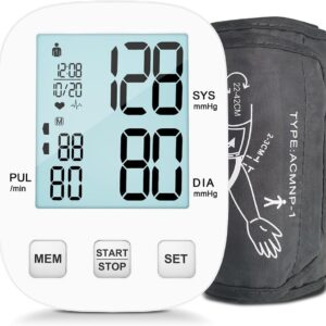 Blood Pressure Monitor, Automatic Upper Arm Blood Pressure Monitors for Home Use, Blood Pressure Machine Large Backlight Display, Accurate Adjustable Digital BP Cuff Blood Pressure Monitor, Automatic Upper Arm Blood Pressure Monitors for Home Use, Blood Pressure Machine Large Backlight Display, Accurate Adjustable Digital BP Cuff
