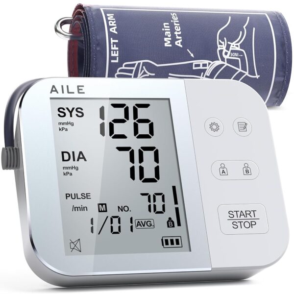 Blood Pressure Monitor for Home Use: AILE 111 Blood Pressure Machine - Blood Pressure Cuff (8.7-16.5") - Voice Broadcast - Accurate and Reliable Upper Arm BP Monitor