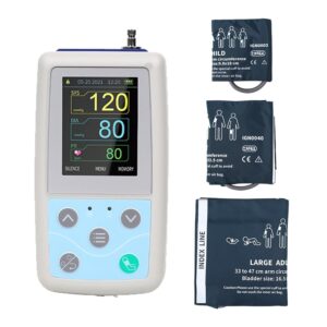 CONTEC ABPM50 Handheld 24hours Ambulatory Blood Pressure Monitor with PC Software for Continuous Monitoring NIBP USB Port with Three Cuffs