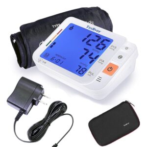 Digital Blood Pressure Monitor, Large Cuff 0.7-1.3 Feet, Electric Upper Arm Blood Pressure Machine with Electric Powered Charger and Device Case, Backlight LCD screen, 2 Year... Digital Blood Pressure Monitor, Large Cuff 0.7-1.3 Feet, Electric Upper Arm Blood Pressure Machine with Electric Powered Charger and Device Case, Backlight LCD screen, 2 Year...