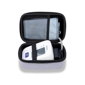Ginsco Universal Hard Shell Case for Blood Pressure Monitor, Compatible with Omron Bronze/iHealth/Oklar, Portable Carrying Travel Case with Handle, Mesh Pocket for... Ginsco Universal Hard Shell Case for Blood Pressure Monitor, Compatible with Omron Bronze/iHealth/Oklar, Portable Carrying Travel Case with Handle, Mesh Pocket for...