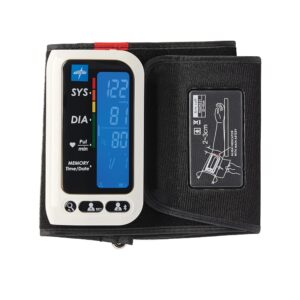 Medline Bluetooth Blood Pressure Monitor, Attached Universal Upper Arm Cuff, Digital LCD Display, Medline Health App Integration, Store Up to 120 Readings, Charger Cable and... Medline Bluetooth Blood Pressure Monitor, Attached Universal Upper Arm Cuff, Digital LCD Display, Medline Health App Integration, Store Up to 120 Readings, Charger Cable and...