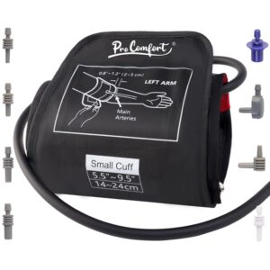 Small Pediatric Blood Pressure Cuff for Kids, Slim Arm, Child BP Cuff (5.9-9.5 Inches Arm Circumference), Replacement Cuff with 8 Connectors, Compatible with Most Monitors Small Pediatric Blood Pressure Cuff for Kids, Slim Arm, Child BP Cuff (5.9-9.5 Inches Arm Circumference), Replacement Cuff with 8 Connectors, Compatible with Most Monitors